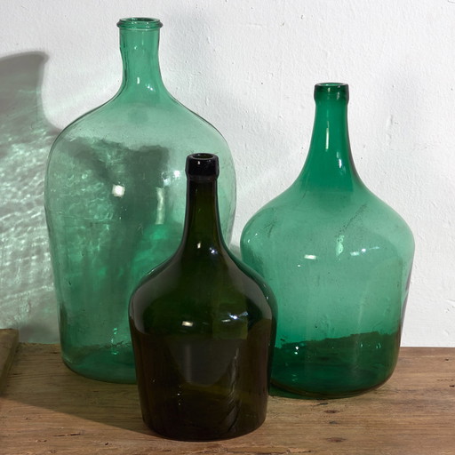 Set antieke mandflessen (ca. 1920). 3-delige set #26