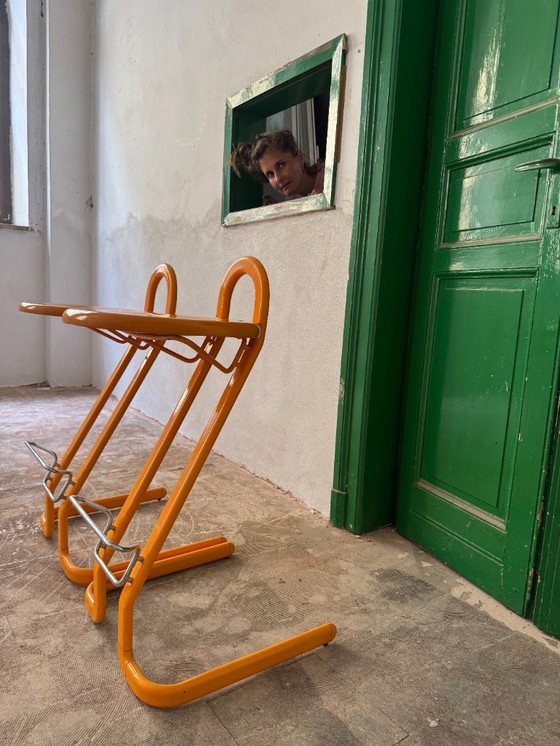 Image 1 of 2 Barstools, Gastone Rinaldi for thema, 1970s