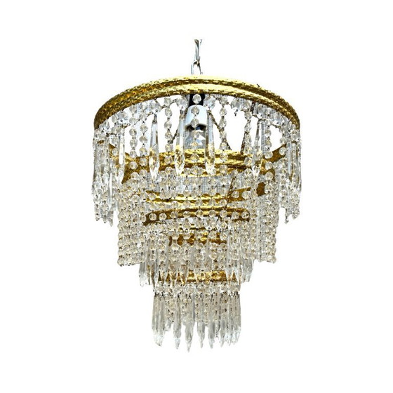 Image 1 of Crystal chandelier, Železnobrodské Sklo, Czechoslovakia, 1970s