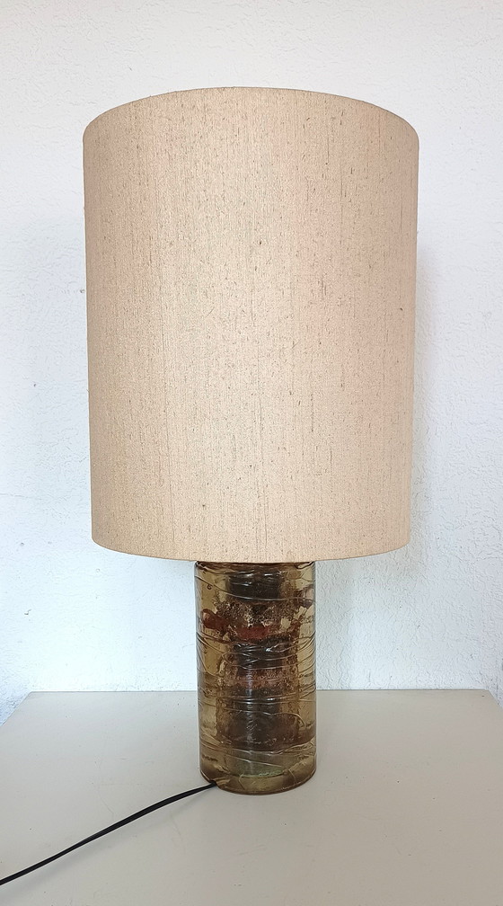 Image 1 of Grande lampe de table en verre des années 60