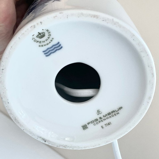 Image 1 of Fog & Morup Royal Copenhagen BASE LAMPADA Mid Century porcellana MCM