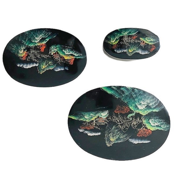 Image 1 of Ensemble de lakdoosjes chinois vintage