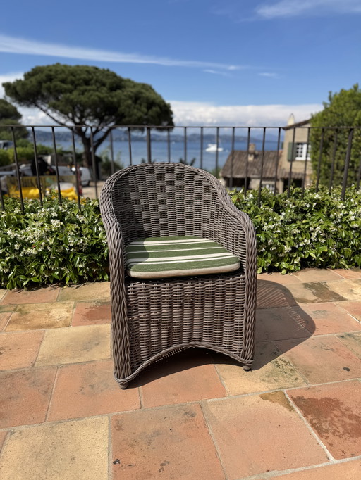 x 17 Faux Wicker Riviera Dining Chairs