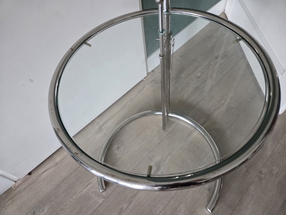 Vintage E1027 Table 1980 – Side tables, Glass, Metal (photo 7 of 8)