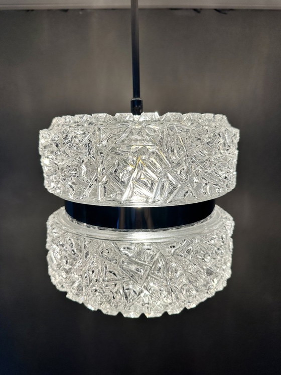 Suspension vintage Austrolux – Verre, Chrome (photo 5 of 15)