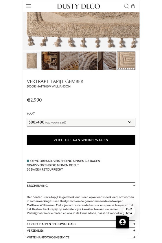 Dusty Deco Rug – Rugs & carpets, Cotton, Wool (photo 9 of 9)