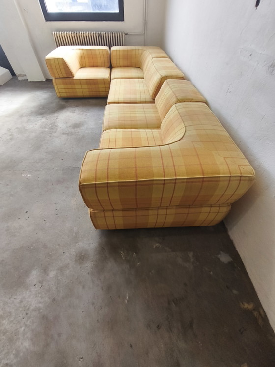Cor Trio Modulaire Bank Team Form AG jaren 70 – Modulaire banken, Wool, Textile (photo 6 of 14)