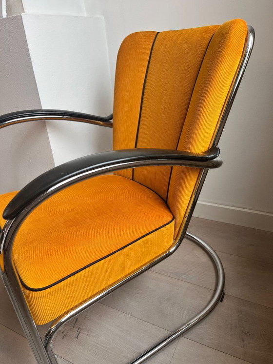 Image 1 of Poltrona + poggiapiedi Gispen 412 Dutch Originals – usata, in buone condizioni