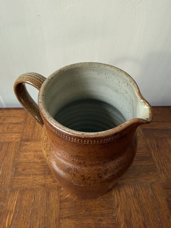 Image 1 of Antica brocca/brodo in gres fatta a mano