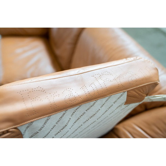 Image 1 of Vintage Frau sofa in cognac-colored leather, 1980-1990