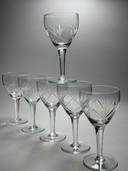 6 copas de vino grandes de cristal - Holmegaards Glasværk. década de 1920