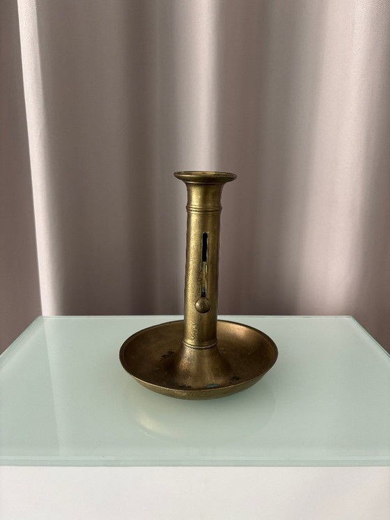 Vintage verstelbare messing kandelaar – Artisan, Kandelaars en kaarsen, Metal (photo 3 of 13)