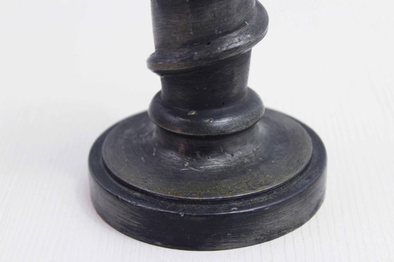 Image 1 of Schlangenleuchter aus Zinn im Jugendstil von J. Buchs, frühes 20. Jahrhundert