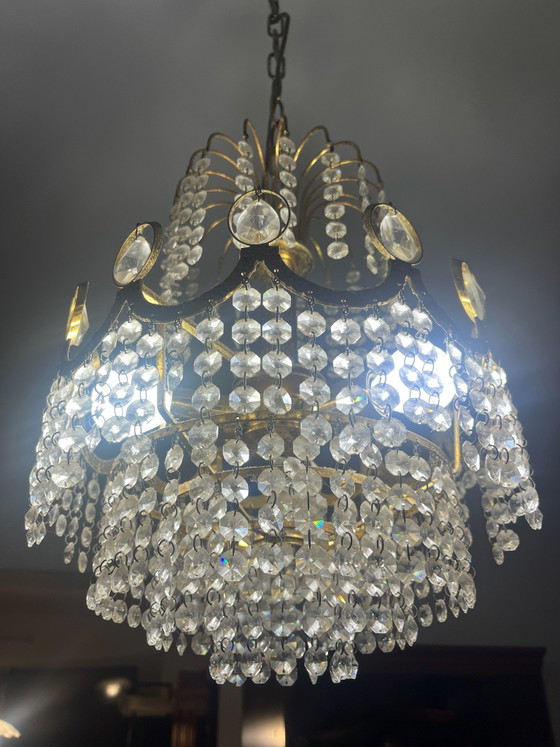 Lustre Swarovski, Cristal, Or, Blanc (photo 5 sur 6)