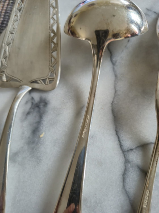Silberbesteckeinsatz für 350 Gramm 800er Silber – Bruckmann, Besteckkassetten, Silver (photo 11 of 11)