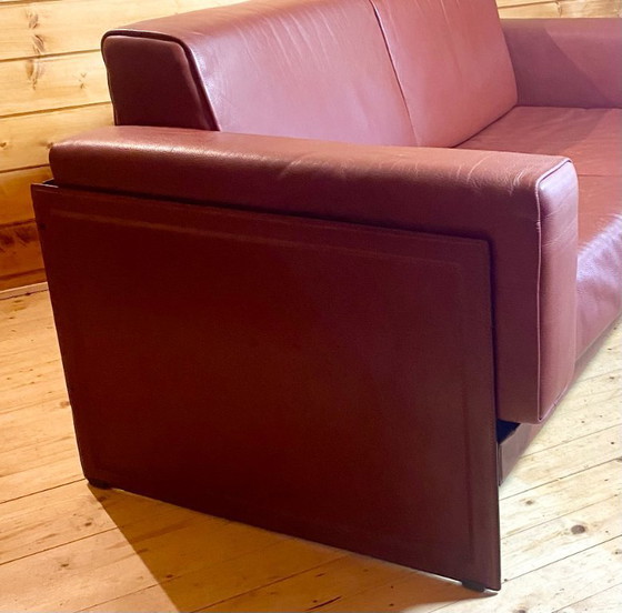 Image 1 of Set di divano a 2 posti e 1 poltrona korium km 3/1 di Tito Agnoli per Matteo Grassi, Italia, anni Ottanta.