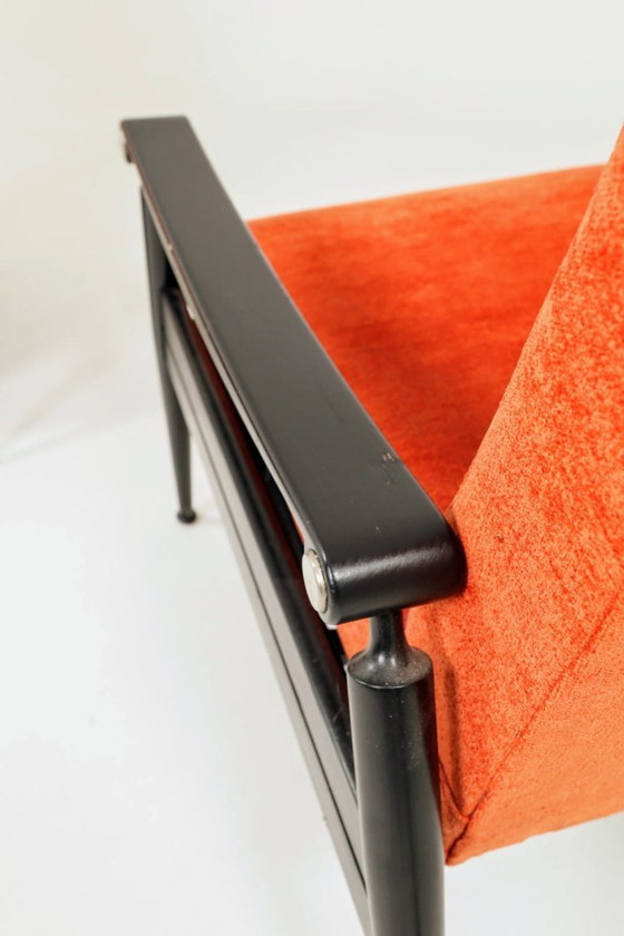 Image 1 of Set di due poltrone Mid-Century, funzione pieghevole, condizioni originali, anni '60