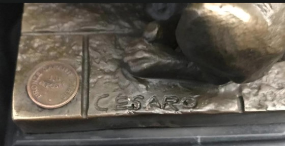 Image 1 of Bella statua in bronzo puro di Cleopatra 27 cm