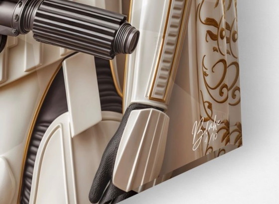 Image 1 of Blake : Stormtroopers stylés. Signé à la main et numéroté 4/10. Sur verre acrylique avec système de suspension. Édition 4/10, ra