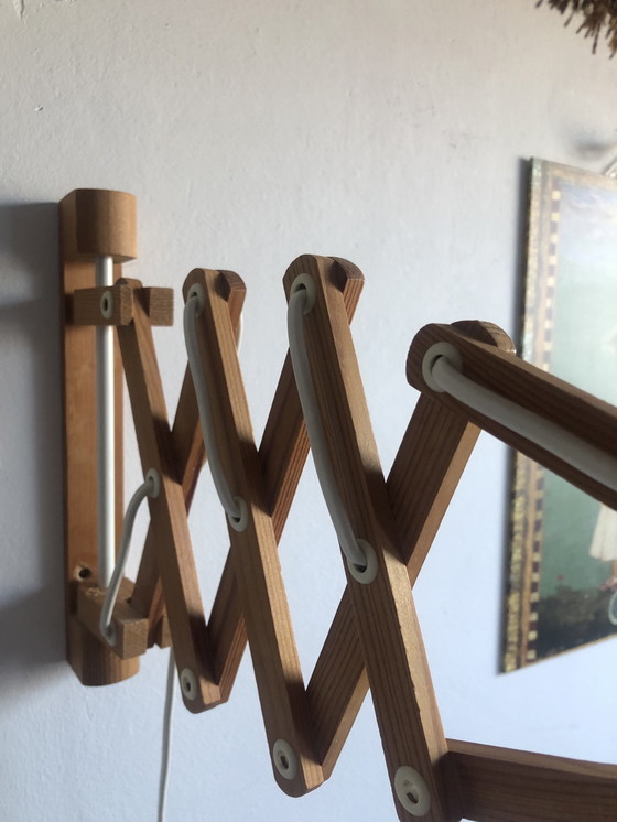 Image 1 of Lampada da parete vintage a forbice Ikea