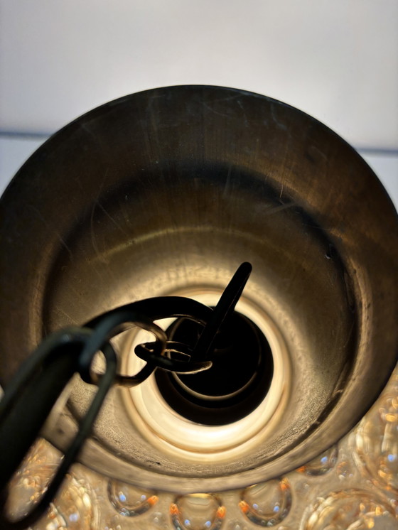 Image 1 of Exclusieve Limburg Helena Tynell “Bubble Lamp” – Amber / goud kleurig glas