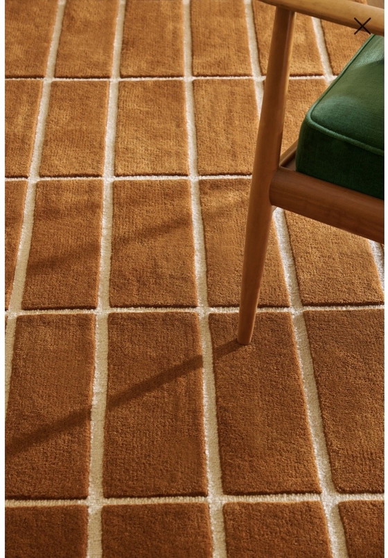 Image 1 of Marimekko Tiiliskivi carpet Brown/Brick 132905 NEW
