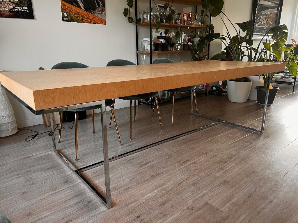 B&B Italia Athos dining table with extension option for even more 