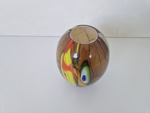 Colorful Italian Glass Vase