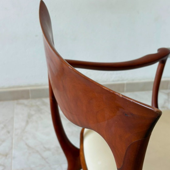 Een paar Hypnos-fauteuils uit de Ceccotti-collectie. – Ceccotti Collezioni, Wood, Leather (photo 7 of 8)