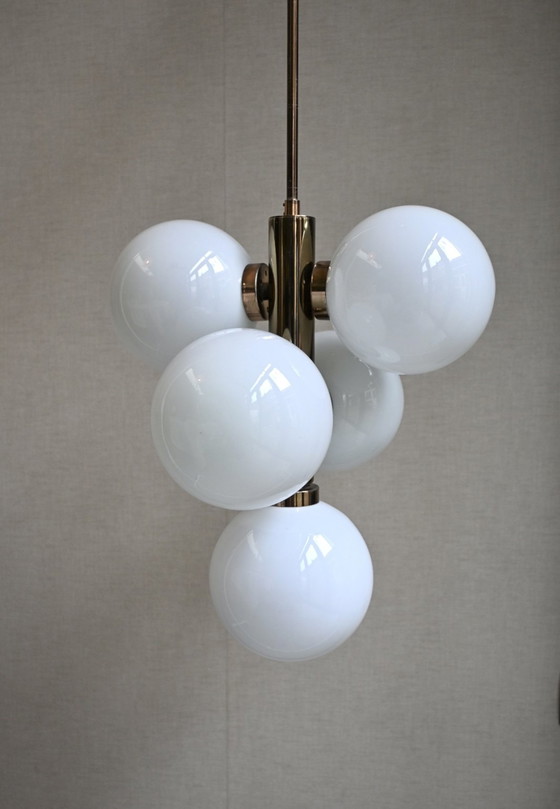 Image 1 of Lampada a globo massiccia, probabilmente degli anni '80