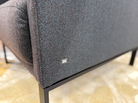 Image 1 of 2 Rolf Benz Cara Fauteuils Blauw incl. Tafel met kussen