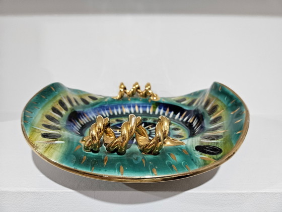 Piatto in ceramica di H. Bequet Quaregnon, Belgio, anni '50 – Stoviglie (photo 7 of 14)