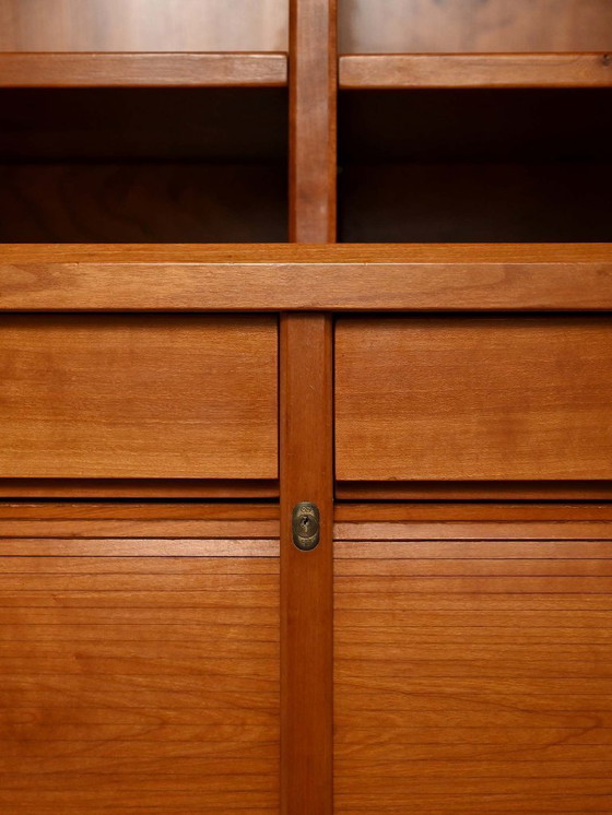 Image 1 of Scandinavian bookcase with sideboard and open shelves, 40s/50s