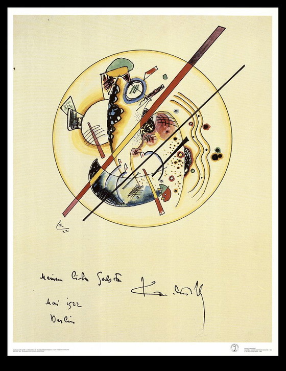 Image 1 of Kandinsky, Wassily - Acquerello dal libro degli ospiti di Galston - Stampa d'arte