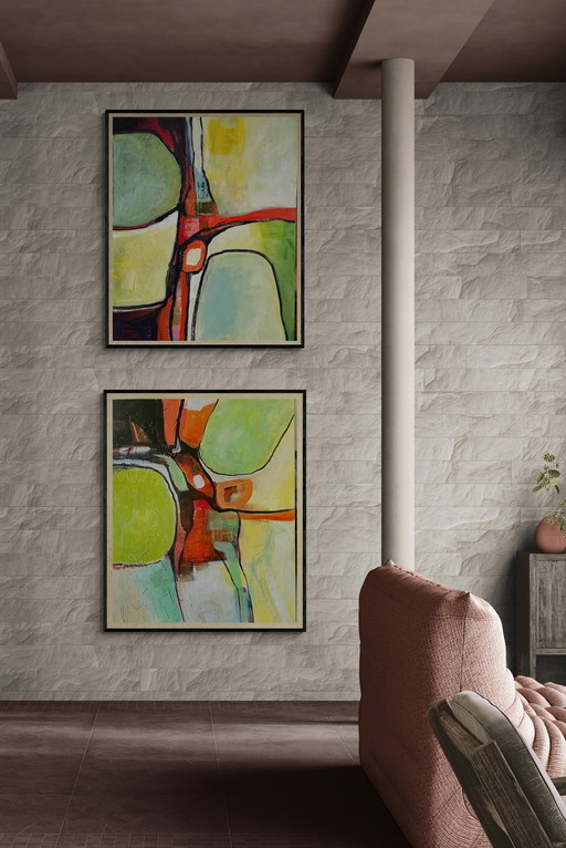 Campo verde astratto