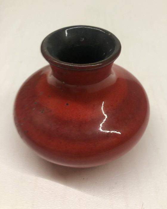 Image 1 of Vaso in ceramica rossa vintage