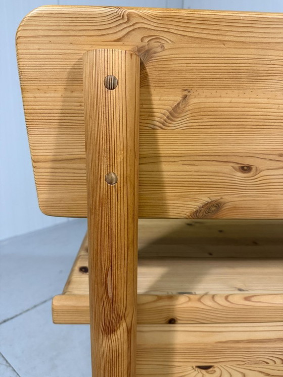 Image 1 of Korup Stolefabrik solid pine bench with storage Denmark