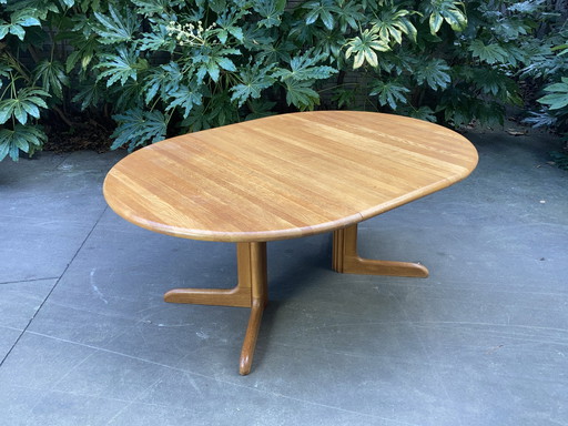 Vintage Niels O. Moller Danish Round Oval Dining Table 1960S