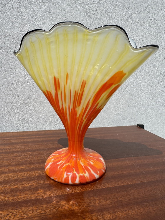 Image 1 of Franz Welz Art Deco Fan Vase