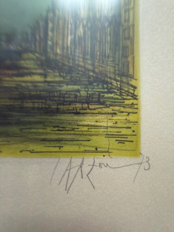 Image 1 of Litografia incorniciata di Jean Carzou