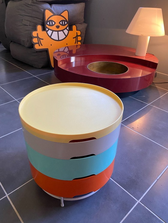 Image 1 of IKEA PS 2014 round coffee table with multiple modular tiers