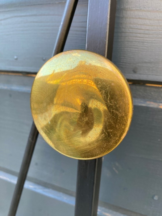 Image 1 of Garderobe wandkapstok entree spiegel 182x64cm 1950 vintage