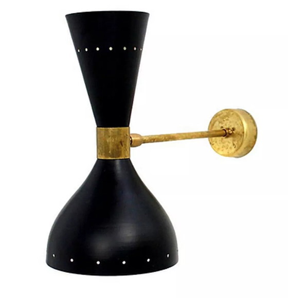 Image 1 of Coppia di lampade da parete Moonlight Black