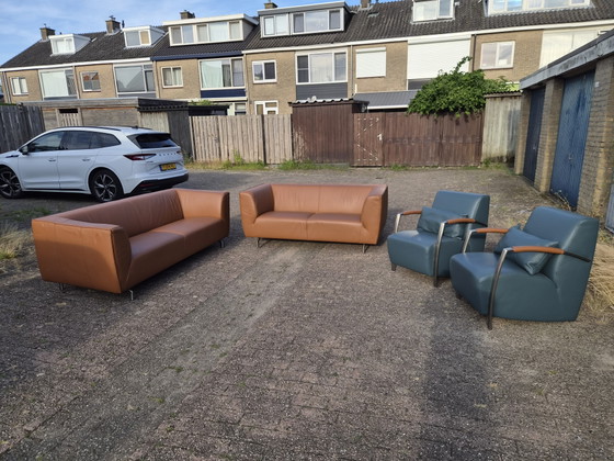 Image 1 of Leather Montetel sofas