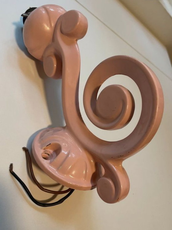 Image 1 of Pink Metal Wall Light