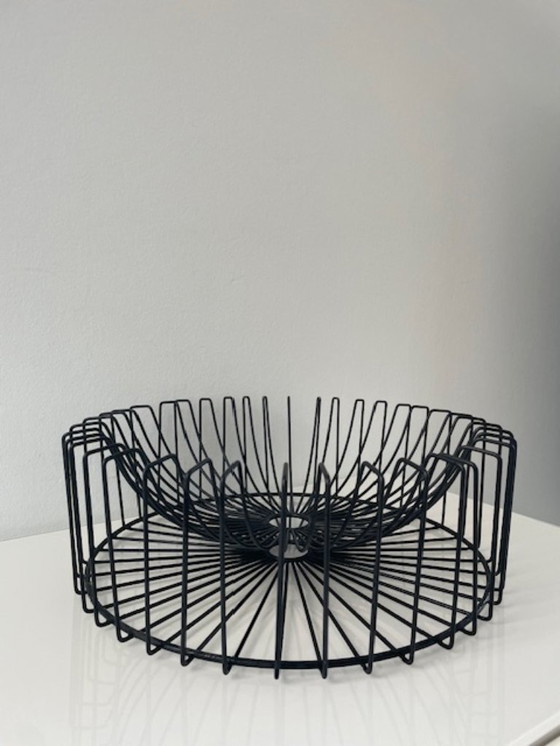 Image 1 of Frutero moderno de metal negro Ø34 cm
