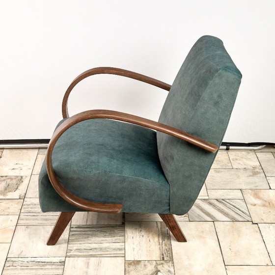 Image 1 of Poltrona modello H 410 tipo C, disegnata da Jindrich Halabala, anni '40, Cecoslovacchia.