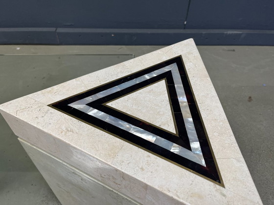 Image 1 of Table basse vintage en mosaïque et nacre, années 1980