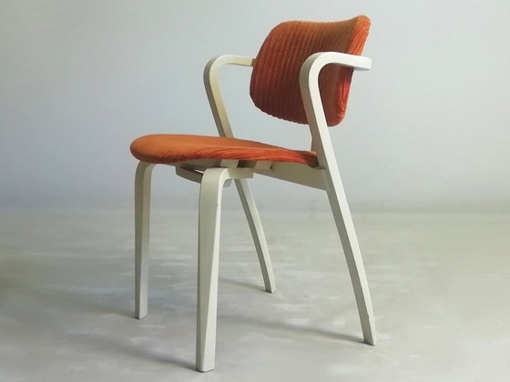 Image 1 of Orig. Asko Ilmari Tapiovaara Aslak Sedia 1946 FIN anni &#39;70 Sedia Arancione Artek