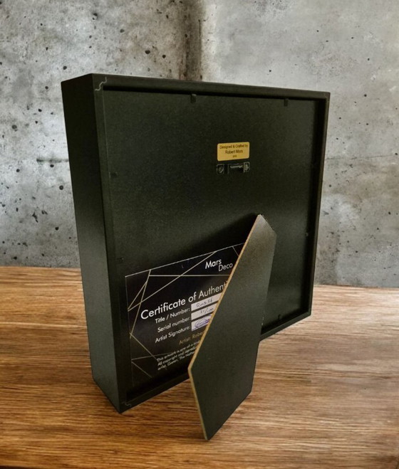 Image 1 of Vero pipistrello tassidermizzato placcato in oro 23kt in cornice